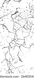 Distress Grunge Texture. Seamless Pattern. Halftone Old, Retro Background. Broken, Cracked Wall Texture. Scratched, Dirt Print. Black and White Grunge Style. Noise Rough Design. Vector Illustration.