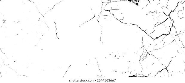 Distress Grunge Texture. Seamless Pattern. Halftone Old, Retro Background. Broken, Cracked Wall Texture. Scratched, Dirt Print. Black and White Grunge Style. Noise Rough Design. Vector Illustration.