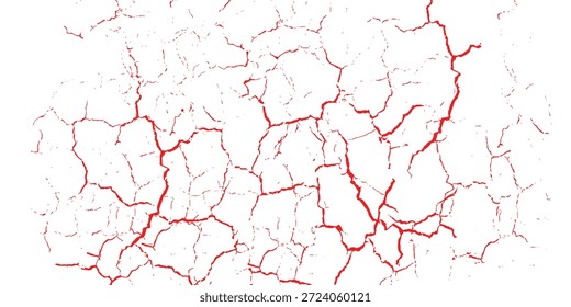 Textura del Grunge de Distress. Patrón sin fisuras. Medio tono viejo, fondo retro. Textura De Pared Rota Y Agrietada. Rasguñado, impresión de la suciedad. Estilo Grunge rojo y blanco. Ruido Diseño áspero. Ilustración vectorial.
