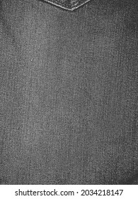 Distress grunge vector texture of jeans fabric with holes, bag, sack, sac, sackcloth, bagging, sacking. Black and white background. EPS 8 illustration