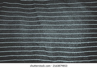 Distress grunge vector texture of knitted fabric, sweater, pullover, jersey with diagonal stripes. Black and white background. EPS 8 illustration