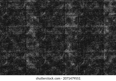 La textura de pared de ladrillo antiguo en peligro. Fondo negro y blanco. Ilustración vectorial EPS8.