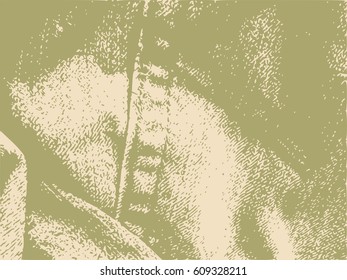 Distress Overlay Background. Retro Empty Design Element. Grunge Fiber Texture. Grainy texture of weaving fabric.