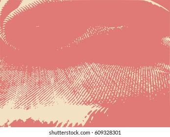 Distress Overlay Background. Retro Empty Design Element. Grunge Fiber Texture. Grainy texture of weaving fabric.