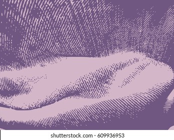 Distress Overlay Background. Retro Empty Design Element. Grunge Fiber Texture. Grainy texture of weaving fabric.