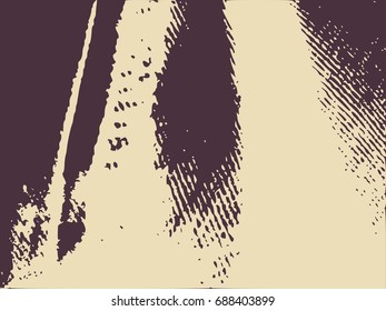 Distress Overlay Background. Retro Empty Design Element. Grunge Fiber Texture. Grainy texture of weaving fabric.