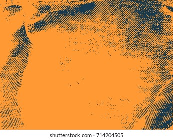 Distress Overlay Background. Retro Empty Design Element. Grunge Fiber Texture. Grainy Texture of Weaving Fabric.