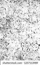 Distress overlay black grunge and white concrete texture. Vector EPS 8. Abstract background of old wall.