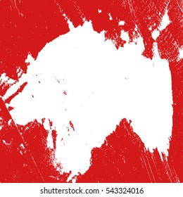 Distress Overlay Blot Grunge Red Color Texture For Your Design. EPS10 vector.