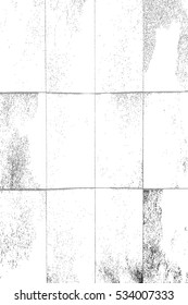 Distress overlay checkered texture. Grunge empty background. Creative black cover element. EPS10 vector.