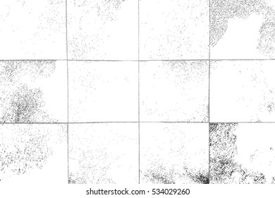 Distress overlay checkered texture. Grunge empty background. Creative black cover element. EPS10 vector.