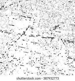 Distress overlay cracked linear texture. Grunge halftone vector background. Halftone dots vector texture. Abstract Dots Overlay Texture . Light Distressed Background with Halftone Effects.