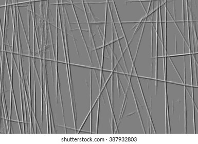 Distress overlay cracked linear texture. Emboss surface.