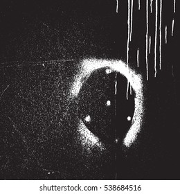 Distress Overlay Drip Dirty Paint Texture wiyh Mark and Print  For Your Design. EPS10 vector.