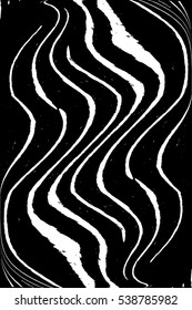 Distress Overlay Drip Dirty Paint Zebra leather skin Texture For Your Design. EPS10 vector.
