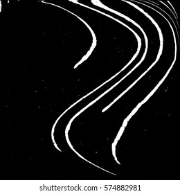 Distress Overlay Drip Dirty Paint Zebra leather skin Texture For Your Design. Creative river whirlpool element. EPS10 vector.