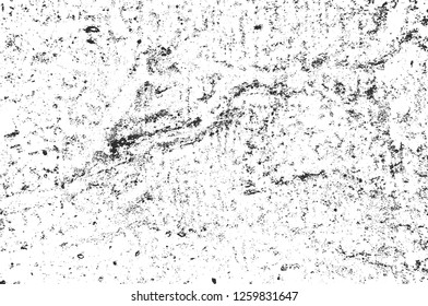 Distress overlay grunge black and white concrete texture. Vector EPS 8. Abstract background of old wall.