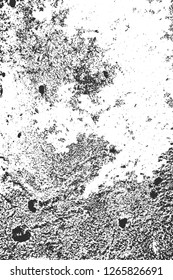 Distress overlay grunge black and white concrete texture. Vector EPS 8. Abstract background of old wall.