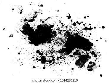 Distress overlay messy grunge texture. Paint stains vector.