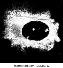 Distress Overlay Texture. Grunge Circle background. Empty Design Template. EPS10 vector. 