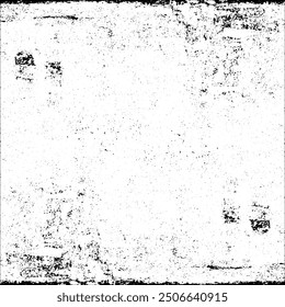 Distress overlay texture. Old worn overlay distressed background.Abstract surface dust and rough dirty wall background concept.Black and white rag vector illustration