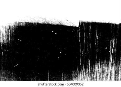 Distress Overlay Texture. Paintbrush grunge background. Black empty design element. Weathered brushed backdrop. Urban brush wall template.  EPS10 vector.