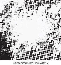 Distress Overlay Texture For Your Design. Black and white grunge background. vector illustrations