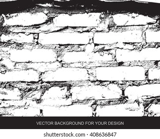 Distress Overlay Texture For Your Design. Black and white grunge background. vector illustrations