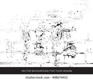 Distress Overlay Texture For Your Design. Black and white grunge background. vector illustrations