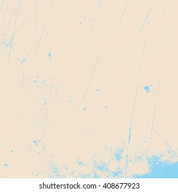 Distress Overlay Texture For Your Design. Beige color empty grunge distressed background. Design element.  EPS10 vector.