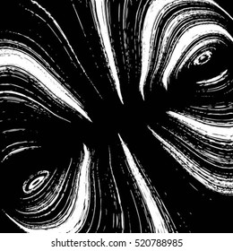 Distress Overlay Texture For Your Design. Pattern with strokes as vertical dashed lines. Abstract background using brush strokes. Black and white hand drawn texture.