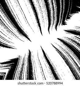 Distress Overlay Texture For Your Design. Pattern with strokes as vertical dashed lines. Abstract background using brush strokes. Black and white hand drawn texture.
