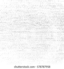 Distress overlay thread texture. Grainy canvas sahbby background. EPS10 vector.