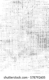 Distress overlay thread texture. Grainy canvas sahbby background. EPS10 vector.