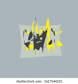 Paint Splash-Muster für Notfall-Druckfarben-Schmutzplatten, Vektorhintergrund
