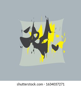 Distress Paint Ink Splash Pattern Mud Splats Vector Background