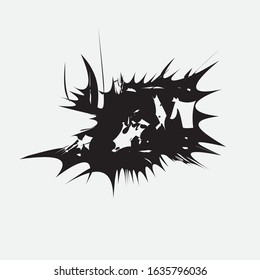 Distress Paint Ink Splash Pattern Mud Splats Vector Background