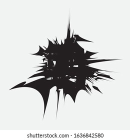 Fondo del vector de manchas de barro del patrón de salpicaduras de tinta de pintura de baja