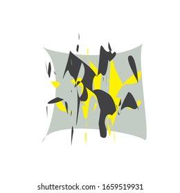 Distress Paint Ink Splash Pattern Mud Splats Vector Background