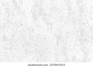 Distress paper background. Grain, noise, dust effect. Sand pattern. Black grainy rough texture isolated on white. Snow overlay. Vector illustration, EPS 10.	
