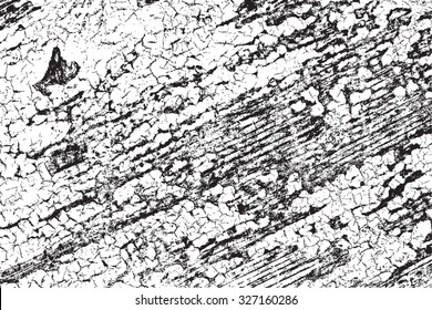 Distress peeled paint overlay texture for your design. EPS10 vector.