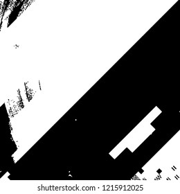 Distress pixelated digital error background. Glitch Grunge Overlay Black diagonal Texture. EPS10 vector.