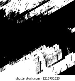 Distress pixelated digital error background. Glitch Grunge Overlay Black diagonal Texture. EPS10 vector.