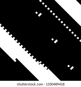 Distress pixelated digital error background. Glitch Grunge Overlay Black diagonal Texture. EPS10 vector. 