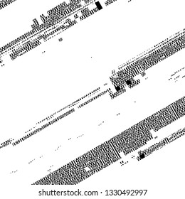 Distress pixelated digital error background. Glitch Grunge Overlay Black diagonal Texture. EPS10 vector. 