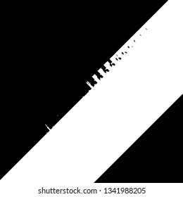 Distress pixelated digital error background. Glitch Grunge Overlay Black diagonal Texture. EPS10 vector