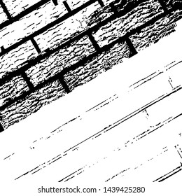 Distress pixelated digital error background. Glitch Grunge Overlay Black diagonal Texture. EPS10 vector.