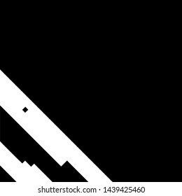 Distress pixelated digital error background. Glitch Grunge Overlay Black diagonal Texture. EPS10 vector.