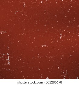 Distress Red Paint Texture For Making Your Design Shabby And Aged. Dust And Grain Empty Color Grunge Background. EPS10 vector.