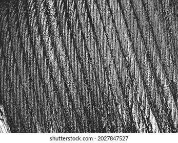 Distress rusty steel rope coil texture. Industrial grunge background for wall paper and web design. EPS8 vector illustration